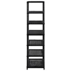 vidaXL Schuhregal Schwarz 50 x 30 x 120 cm Poly Rattan