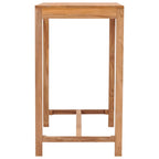 vidaXL Outdoor-Bartisch Massivholz Teak