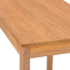 vidaXL Outdoor-Bartisch Massivholz Teak