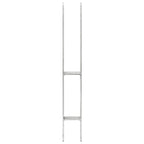 vidaXL Pfostenträger 6 Stk. Silbern 7×6×60 cm Verzinkter Stahl