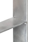 vidaXL Pfostenträger 6 Stk. Silbern 7×6×60 cm Verzinkter Stahl