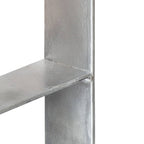 vidaXL Pfostenträger 2 Stk. Silbern 8×6×60 cm Verzinkter Stahl