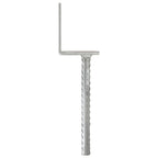 vidaXL Zaunanker 12 Stück Silber 8x6x30 cm Verzinkter Stahl