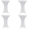 vidaXL Stehtischhussen 4 Stk. Ø 60 cm Weiß Stretch