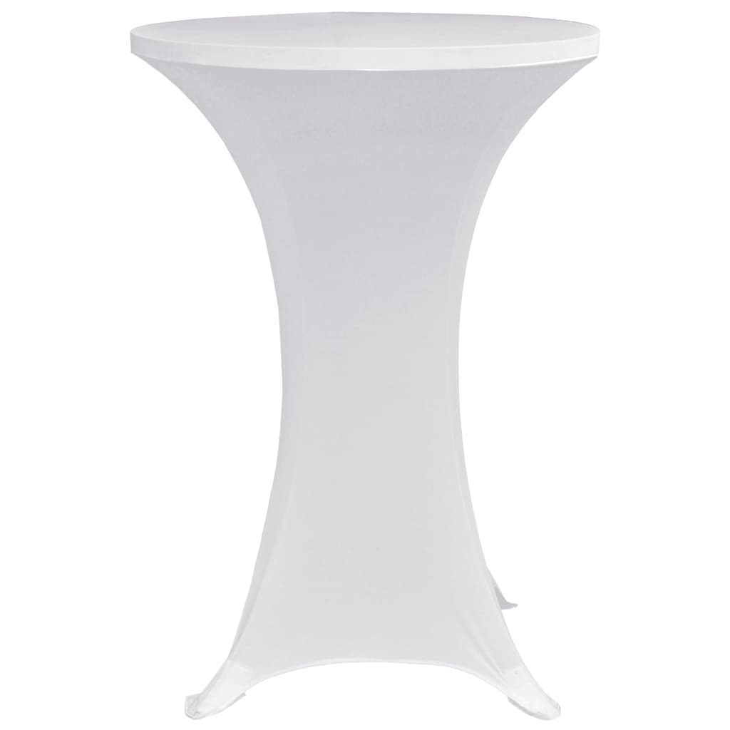 vidaXL Stehtischhussen 4 Stk. Ø 60 cm Weiß Stretch