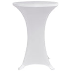 vidaXL Stehtischhussen 4 Stk. Ø 60 cm Weiß Stretch