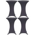 vidaXL Stretch-Tischhussen 4 Stk. 60 cm Anthrazit