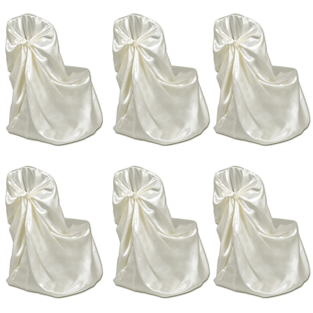 vidaXL Stuhlhussen für Hochzeit Bankett 12 Stk. Weiß