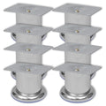 vidaXL Runde Sofabeine 8 Stk. Chrom 60 mm