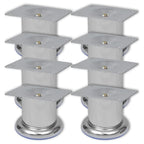vidaXL Runde Sofabeine 8 Stk. Chrom 60 mm