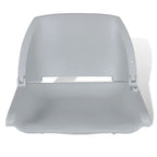 vidaXL Bootssitze 2 Stk. Klappbare Rückenlehne ohne Kissen 41x51x48 cm