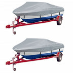 vidaXL Bootspersenninge 2 Stk. Grau Länge 427-488 cm Breite 173 cm