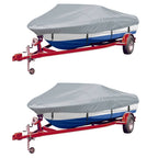 vidaXL Bootspersenninge 2 Stk. Grau Länge 488-564 cm Breite 239 cm