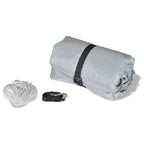 vidaXL Bootspersenninge 2 Stk. Grau Länge 519-580 cm Breite 294 cm