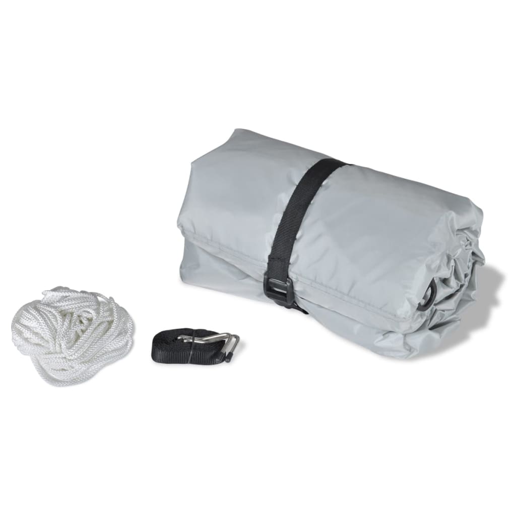 vidaXL Bootspersenninge 2 Stk. Grau Länge 519-580 cm Breite 294 cm