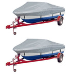 vidaXL Bootspersenninge 2 Stk. Grau Länge 610-671 cm Breite 254 cm