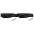 vidaXL Gartenliege-Abdeckungen 2 Stk. 8 Ösen 218x77x55 cm