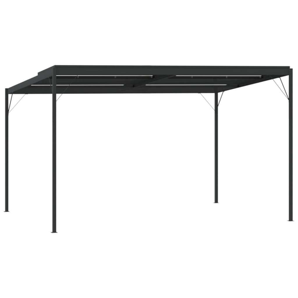 vidaXL Pavillon mit Dach Anthrazit 4x3x2,5 m Aluminium und Stahl