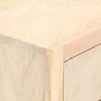 vidaXL Nachttisch Golden 40x30x50 cm Massivholz Mango