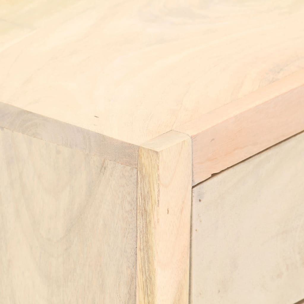 vidaXL Nachttisch Golden 40x30x50 cm Massivholz Mango