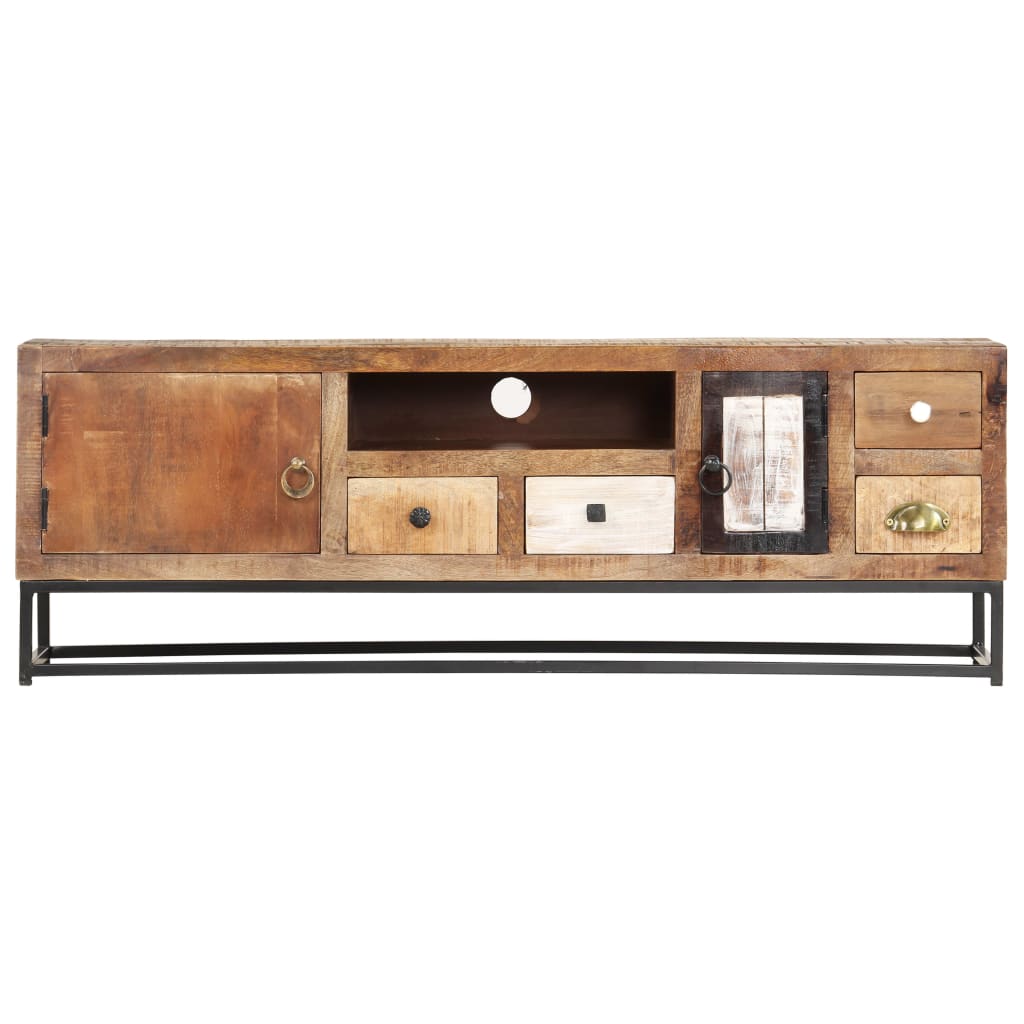 vidaXL TV-Schrank 120x30x40 cm Altholz Massiv
