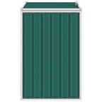 vidaXL Mülltonnenbox Grün 72×81×121 cm Stahl