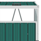 vidaXL Mülltonnenbox Grün 72×81×121 cm Stahl