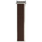 vidaXL Geräteschuppen Braun 116x45x175 cm Verzinkter Stahl