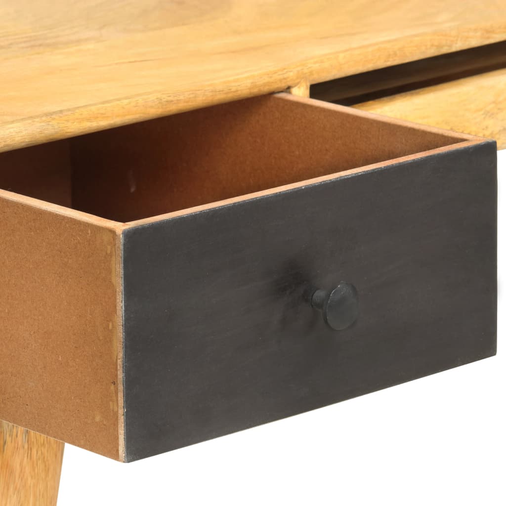 vidaXL Schreibtisch mit Schubladen Massivholz Mango