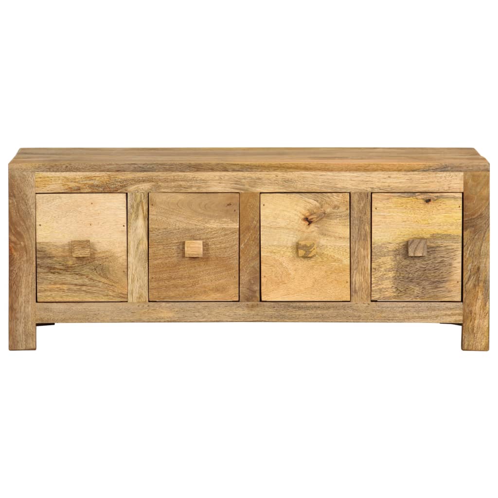 vidaXL Couchtisch mit 4 Schubladen 90 x 50 x 35 cm Massivholz Mango