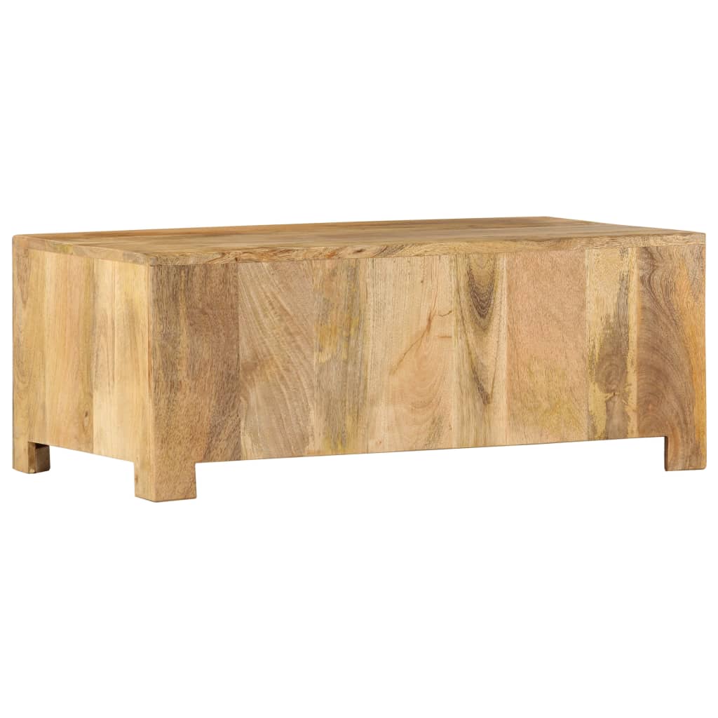 vidaXL Couchtisch mit 4 Schubladen 90 x 50 x 35 cm Massivholz Mango