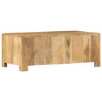 vidaXL Couchtisch mit 4 Schubladen 90 x 50 x 35 cm Massivholz Mango