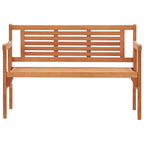 vidaXL Gartenbank Klappbar 120 cm Massivholz Eukalyptus