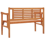 vidaXL Gartenbank Klappbar 120 cm Massivholz Eukalyptus