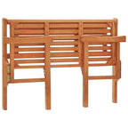 vidaXL Gartenbank Klappbar 120 cm Massivholz Eukalyptus