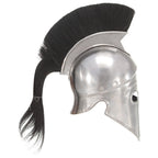 vidaXL Griechischer Krieger-Helm Antik Replik LARP Silbern Stahl