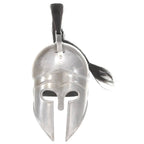 vidaXL Griechischer Krieger-Helm Antik Replik LARP Silbern Stahl