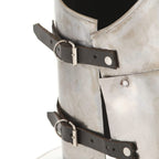 vidaXL Mittelalterlicher Ritter-Brustpanzer Kürass LARP Replik Silbern Stahl