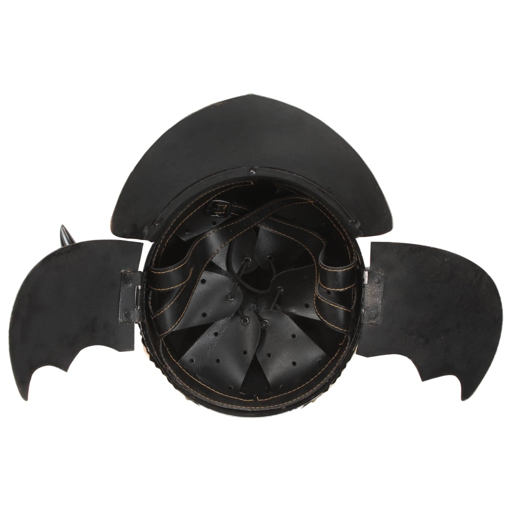 vidaXL Fantasy Wikingerhelm LARP Silbern Stahl