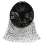 vidaXL Kreuzritter-Helm Antik Replik LARP Silbern Stahl