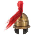 vidaXL Griechischer Krieger-Helm Antik Replik LARP Messing Stahl