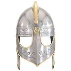vidaXL Beowulf Helm Antik Replik für LARP Silbern Stahl