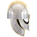 vidaXL Beowulf Helm Antik Replik für LARP Silbern Stahl