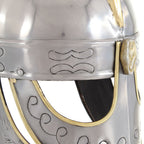 vidaXL Beowulf Helm Antik Replik für LARP Silbern Stahl