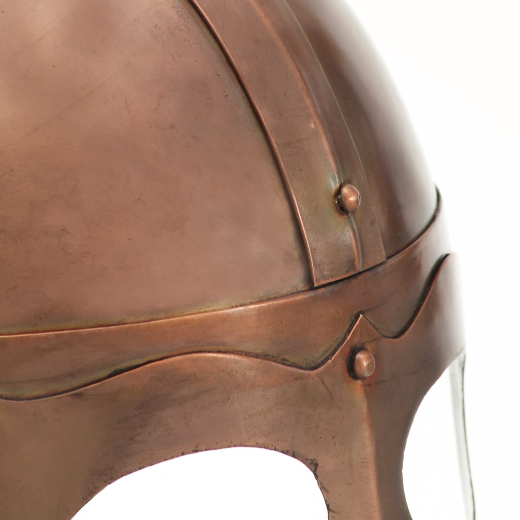 vidaXL Wikinger-Helm Antik Replik LARP Kupfern Stahl