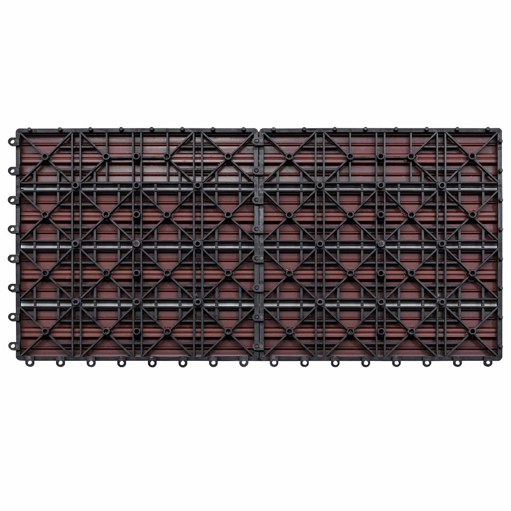 vidaXL Terrassenfliese 6 pcs Braun 60 x 30 cm WPC