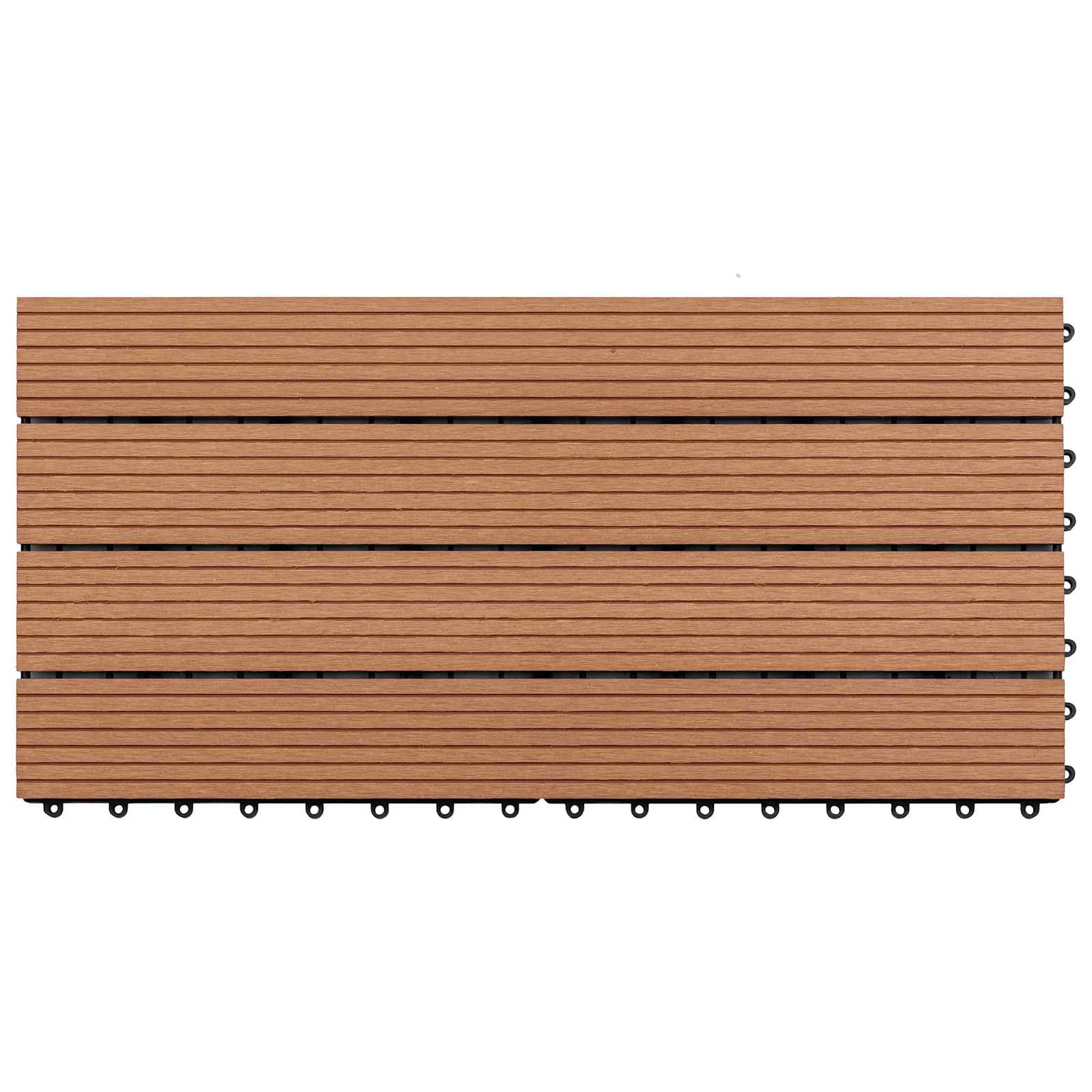 vidaXL Terrassenfliese 6 pcs Braun 60 x 30 cm WPC
