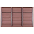vidaXL Bodenelement für Solardusche Braun 101x63x5,5 cm WPC