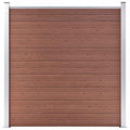 vidaXL Gartenzaun WPC 180×186 cm Braun