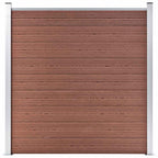 vidaXL Gartenzaun WPC 180×186 cm Braun